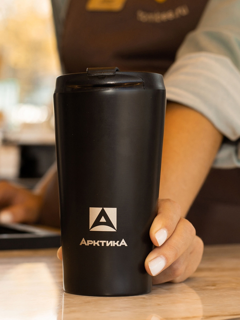 Термокружка 0.36л серии 716 чёрная для напитков - 2