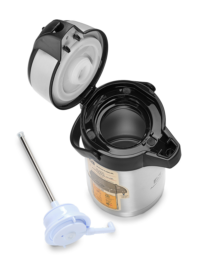 Термос 3л серии 501 стальной с помпой - 3