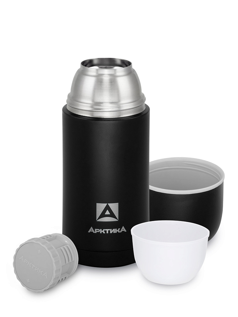 Термос 0.75л серии 105 чёрный с узким горлом - 3