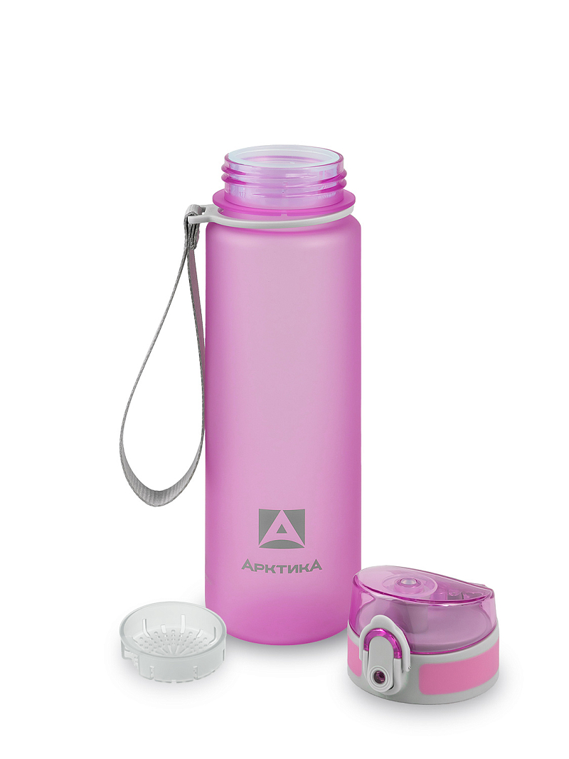 Тритановая бутылка 0.5л серии 720 матовая лавандовая с ситечком - 5