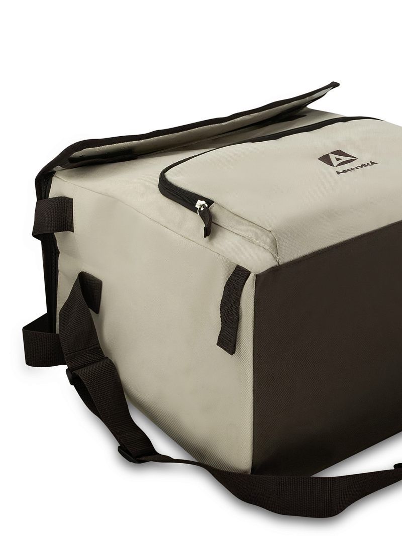 Термосумка-холодильник 30л серии 3001 бежевая с люком - 8