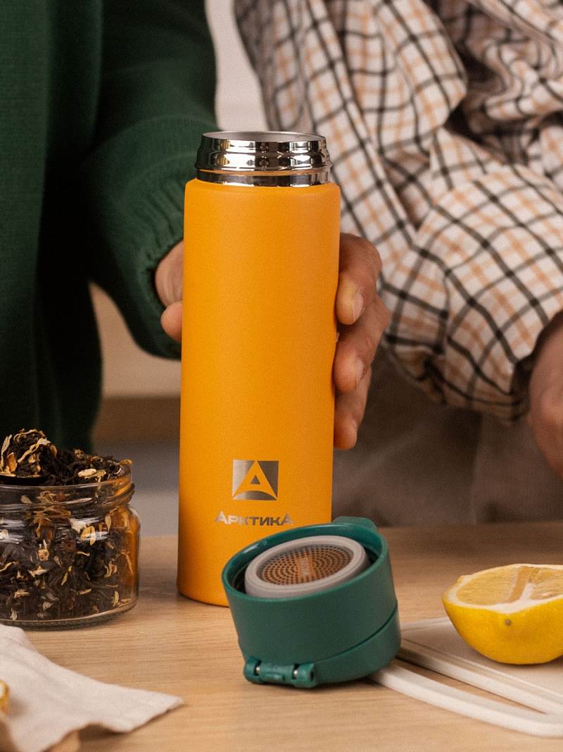 Термокружка  0.47л серии 703 «Морошка» с ситечком - 6