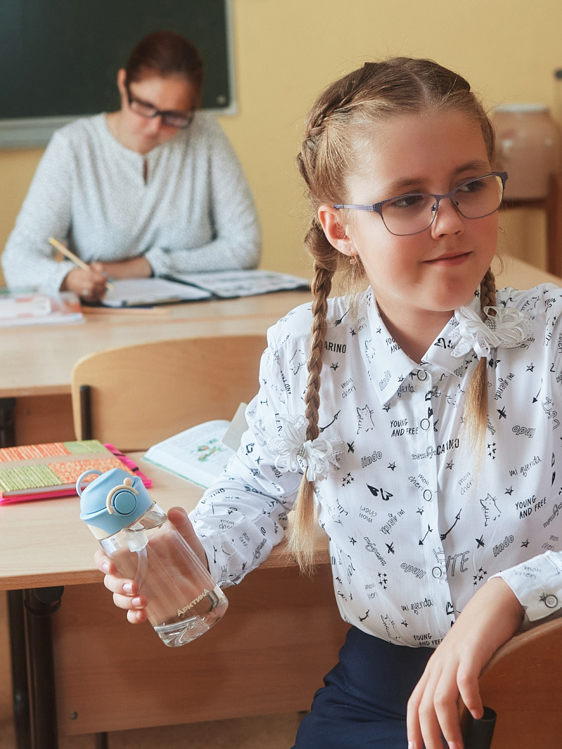 Тритановая бутылочка 0.45л серии 714 голубая детская - 7