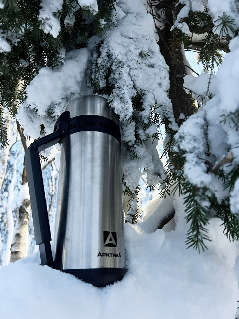 Термос 1.5л серии 201 стальной универсальный - 6