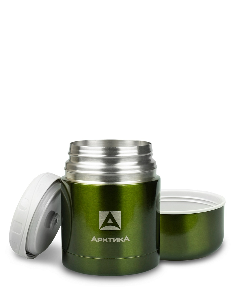 Термос 0.5л серии 302 зеленый с широким горлом - 3