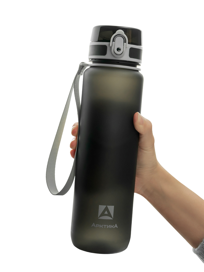 Тритановая бутылка 1л серии 720 матовая чёрная с ситечком - 3