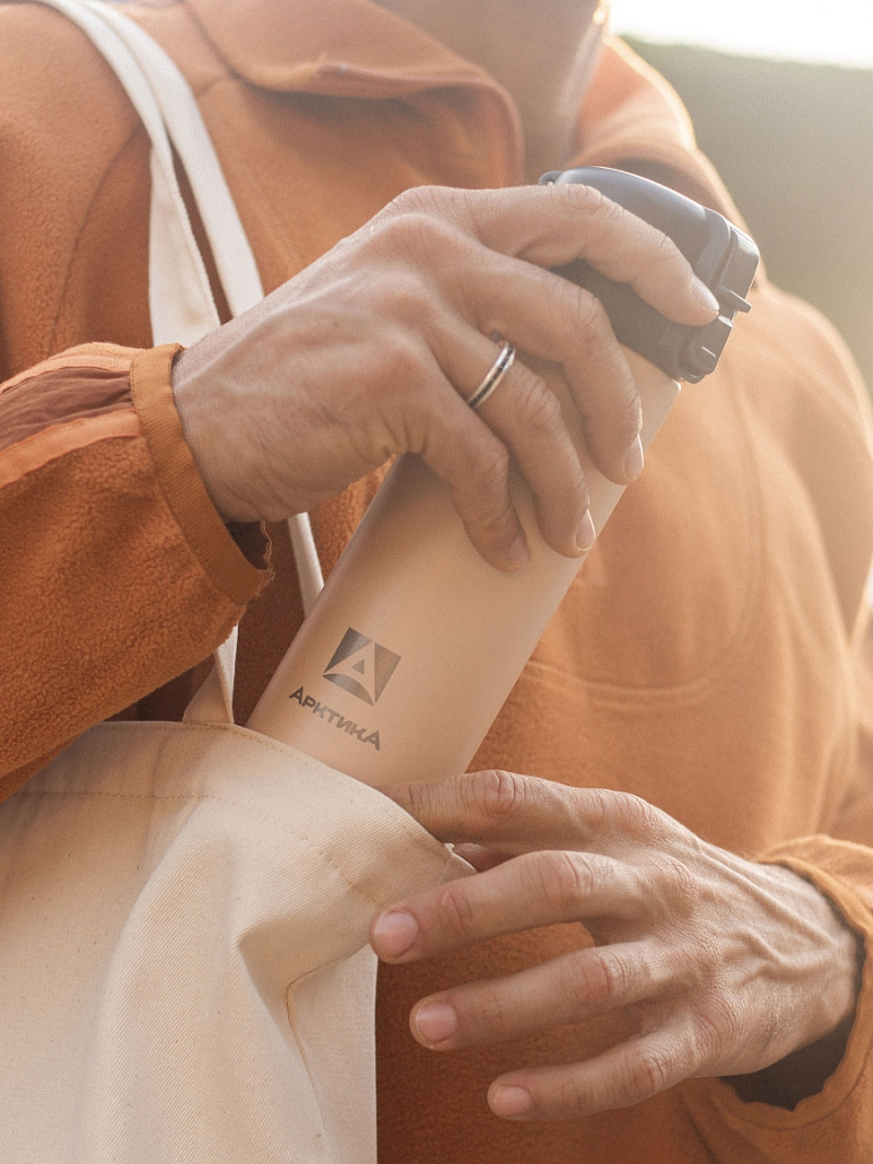 Термокружка  0.47л серии 703 «Песок» с ситечком - 2