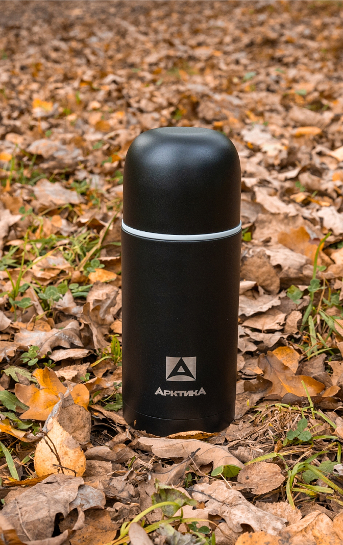 Термос 0.75л серии 105 чёрный с узким горлом - 4