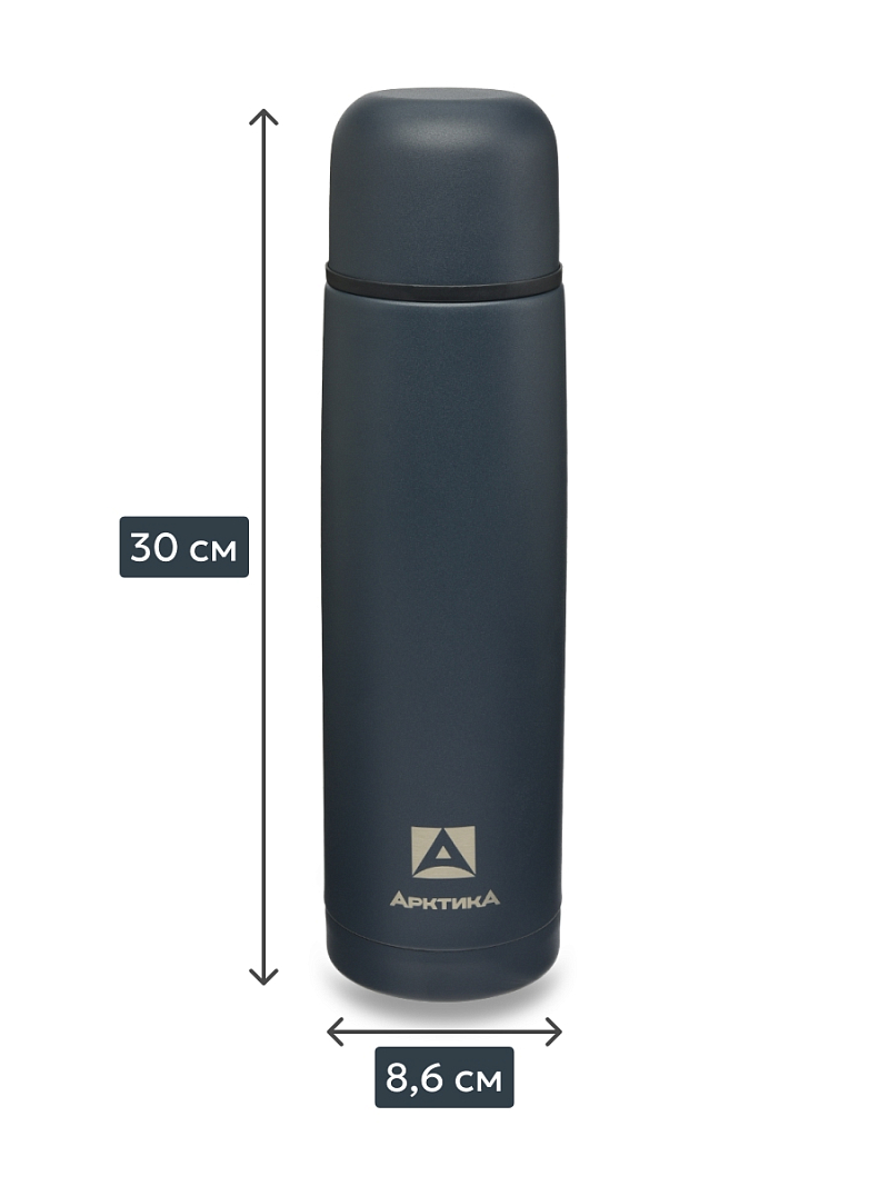 Термос 1л серии 101 «Индиго» текстурный с узким горлом - 5