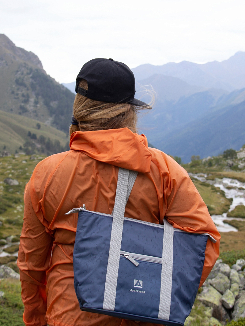 Сумка-холодильник 10л серии 3100 синяя компактная - 2