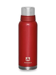 Термос серии 106 на 1.2л красный с узким горлом и молотковой эмалью