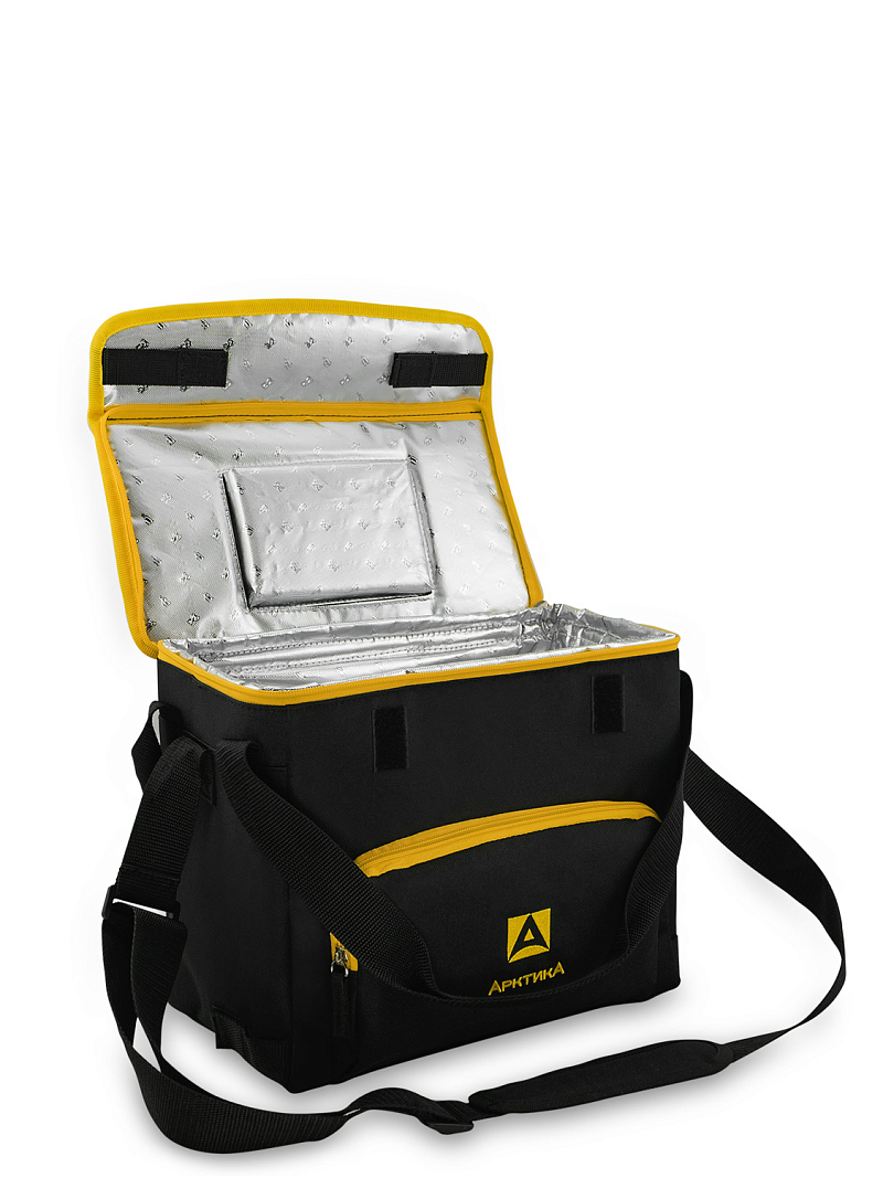 Термосумка-холодильник 10л серии 3001 чёрная с люком - 3