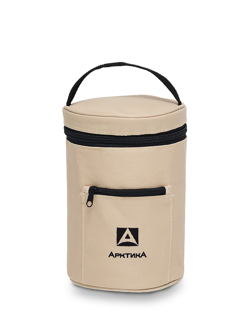 Термос 0.75л серии 301 для еды стальной с широким горлом и чехлом - 7