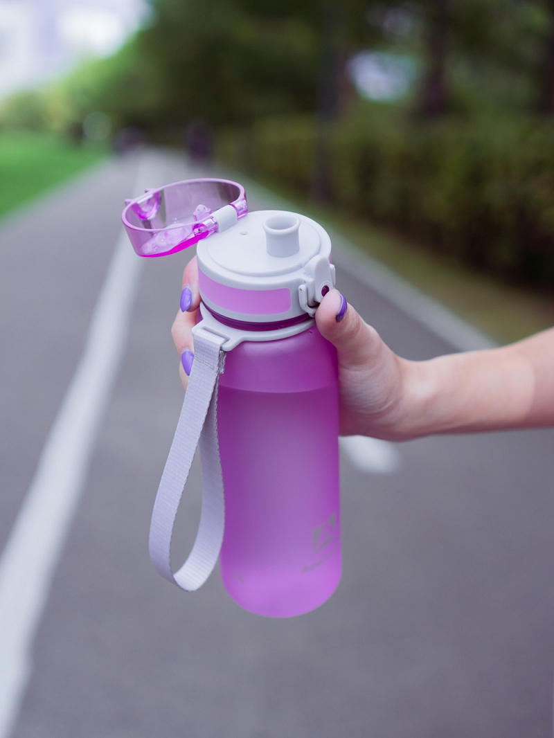 Тритановая бутылка 0.5л серии 720 матовая лавандовая с ситечком - 4