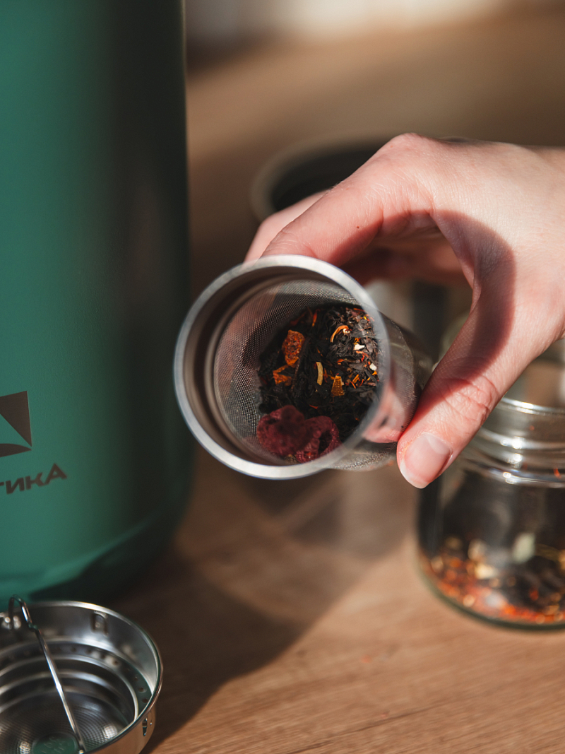 Термос 2.5л серии 206 «Хвоя» с ситечком - 5