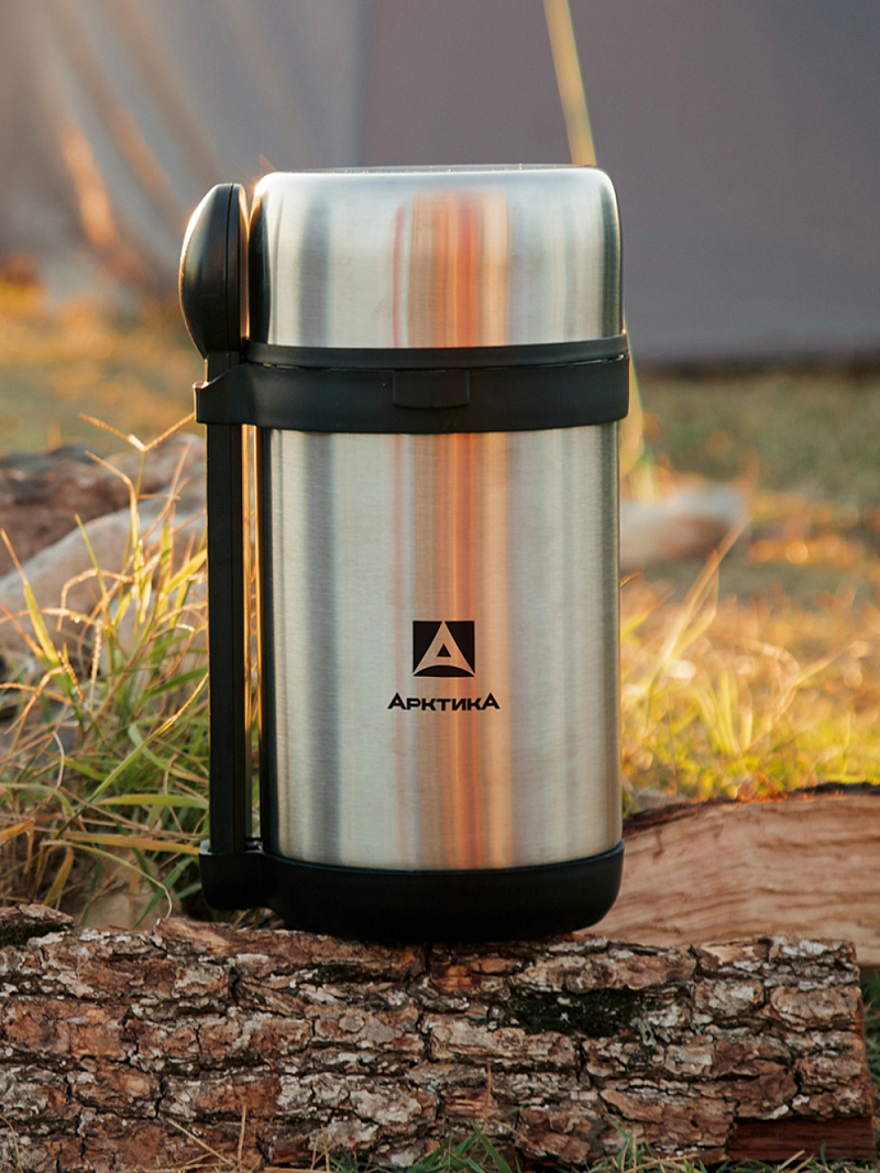 Термос 1.5л серии 403 для еды стальной с контейнерами - 3