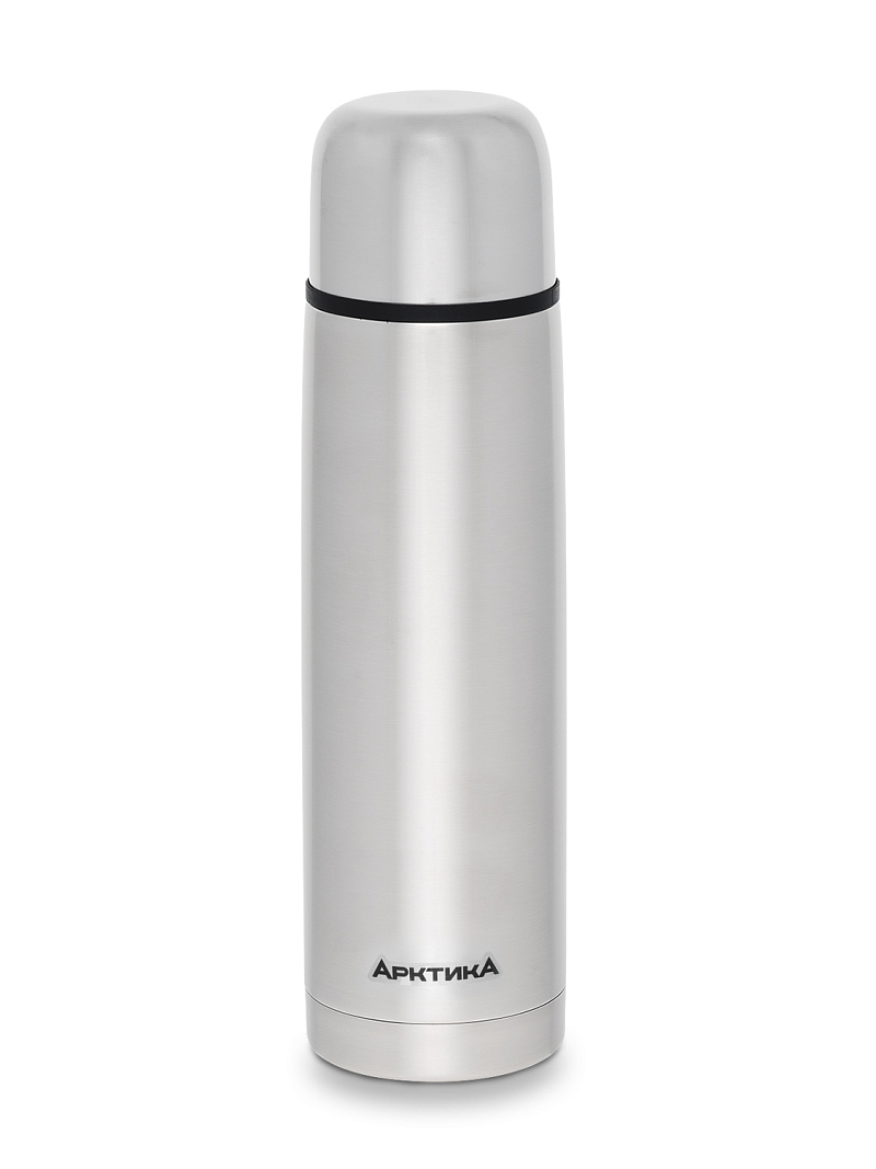 Классический термос со съемным логотипом на 1л (уценка) - 1