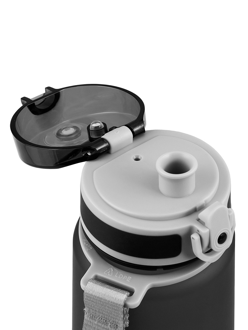 Тритановая бутылка 0.5л серии 720 матовая чёрная с ситечком - 9