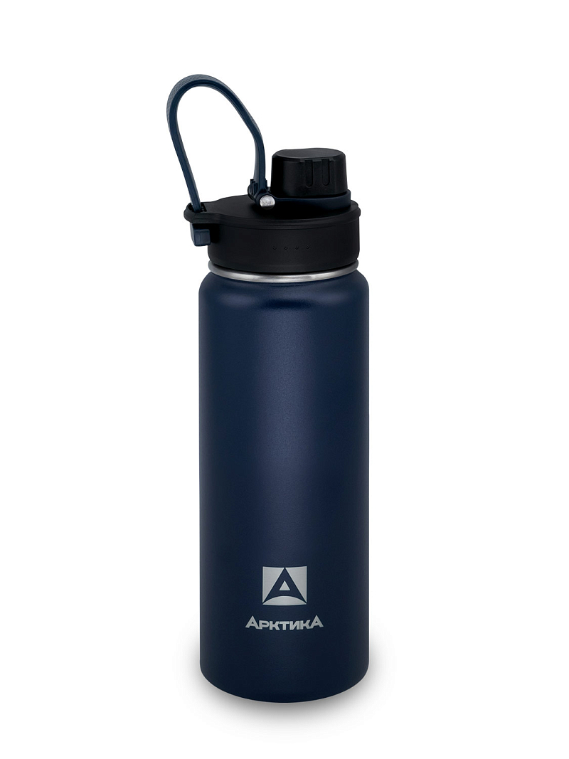 Термокружка 0.53л серии 708 синяя со спортивной крышкой - 1