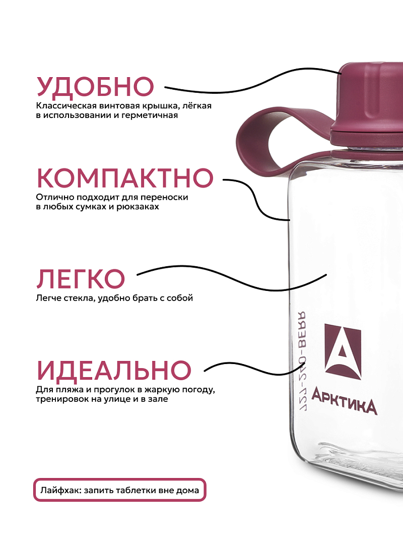 Тритановая бутылка 0.24л серии 727 «Вишня» - 4