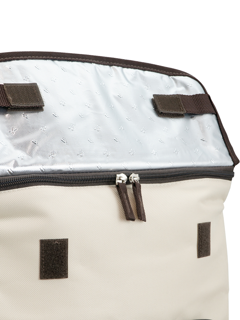 Термосумка-холодильник 20л серии 3001 бежевая с люком - 6