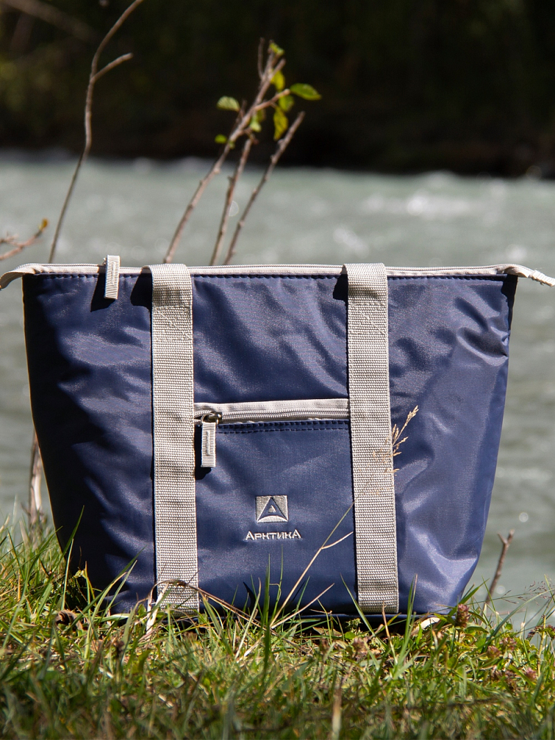 Сумка-холодильник 10л серии 3100 синяя компактная - 4