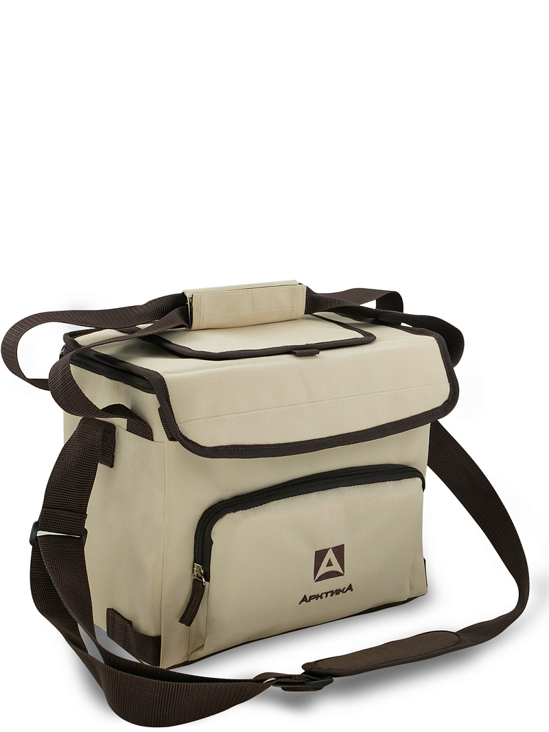 Термосумка-холодильник 10л серии 3001 бежевая с люком - 1