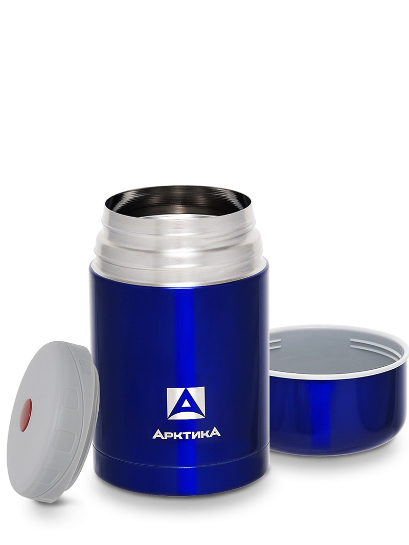 Термос 0.75л серии 302 синий с широким горлом - 3