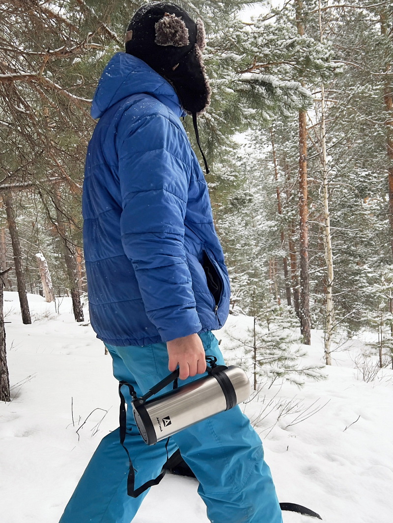 Термос 1.5л серии 201 стальной универсальный - 4