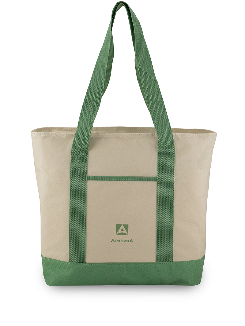 Термосумка-шоппер 17.5л серии 3400 зелёная - 1