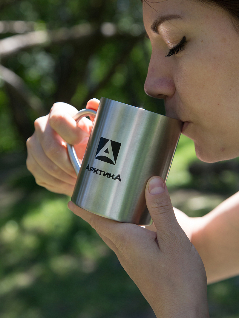 Термокружка 0.35л серии 801 стальная с крышкой - 4