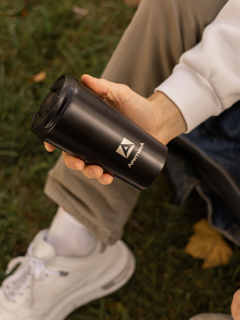 Термокружка 0.36л серии 716 чёрная для напитков - 6