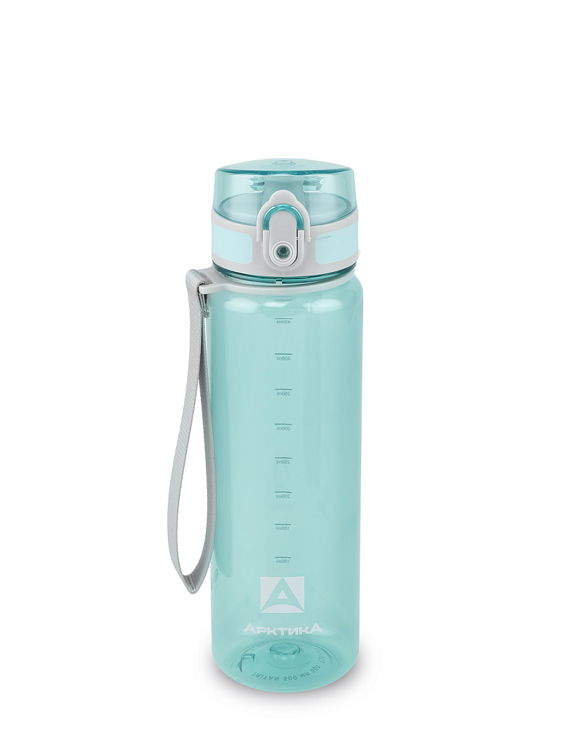 Тритановая бутылка 0.5л серии 720 глянцевая голубая с ситечком - 1