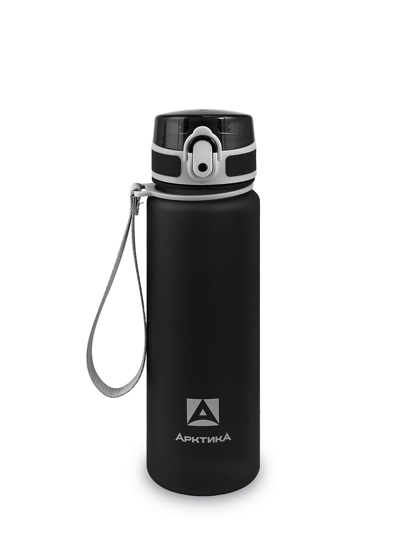 Тритановая бутылка 0.5л серии 720 матовая чёрная с ситечком - 1