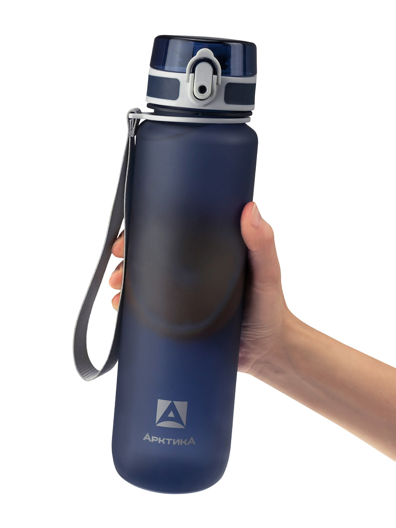 Тритановая бутылка 1л серии 720 матовая синяя с ситечком - 7