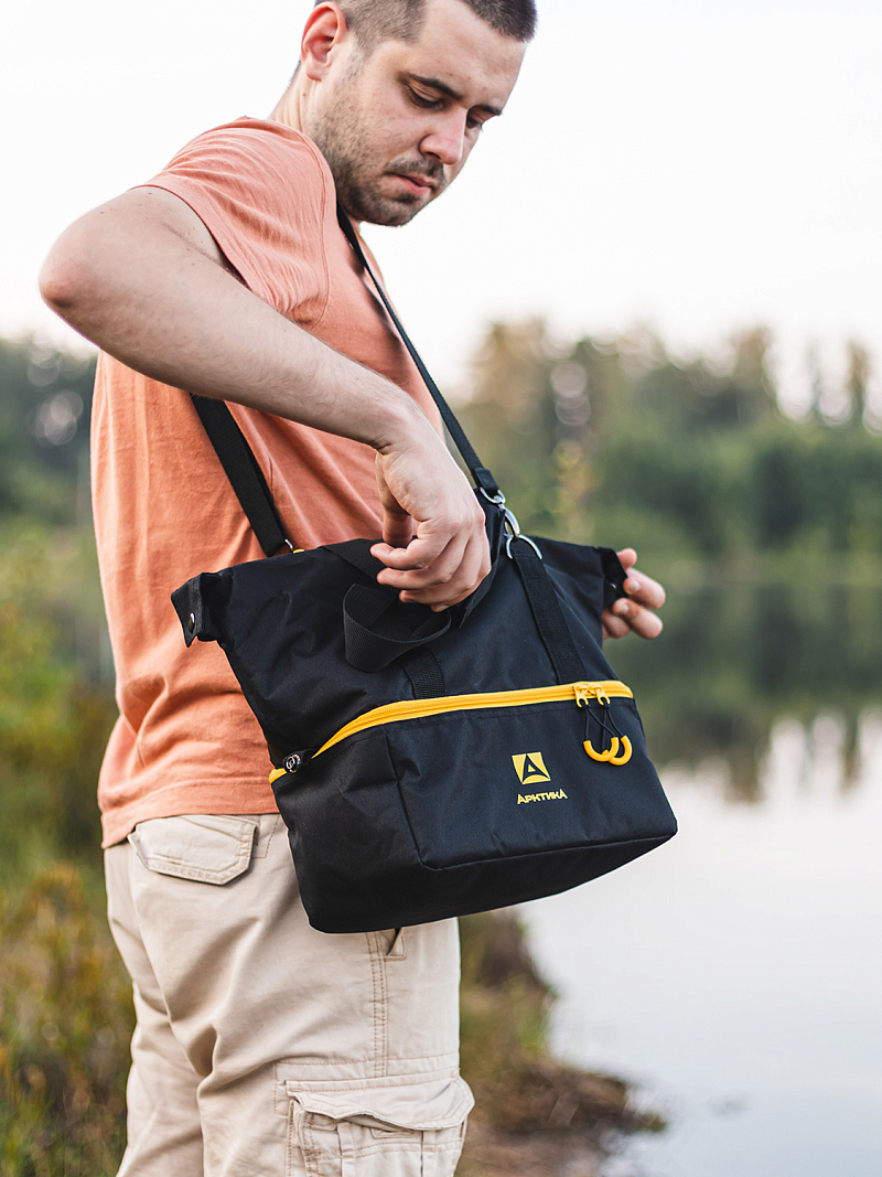 Термосумка-трансформер 11.5л серии 3600 чёрная - 8