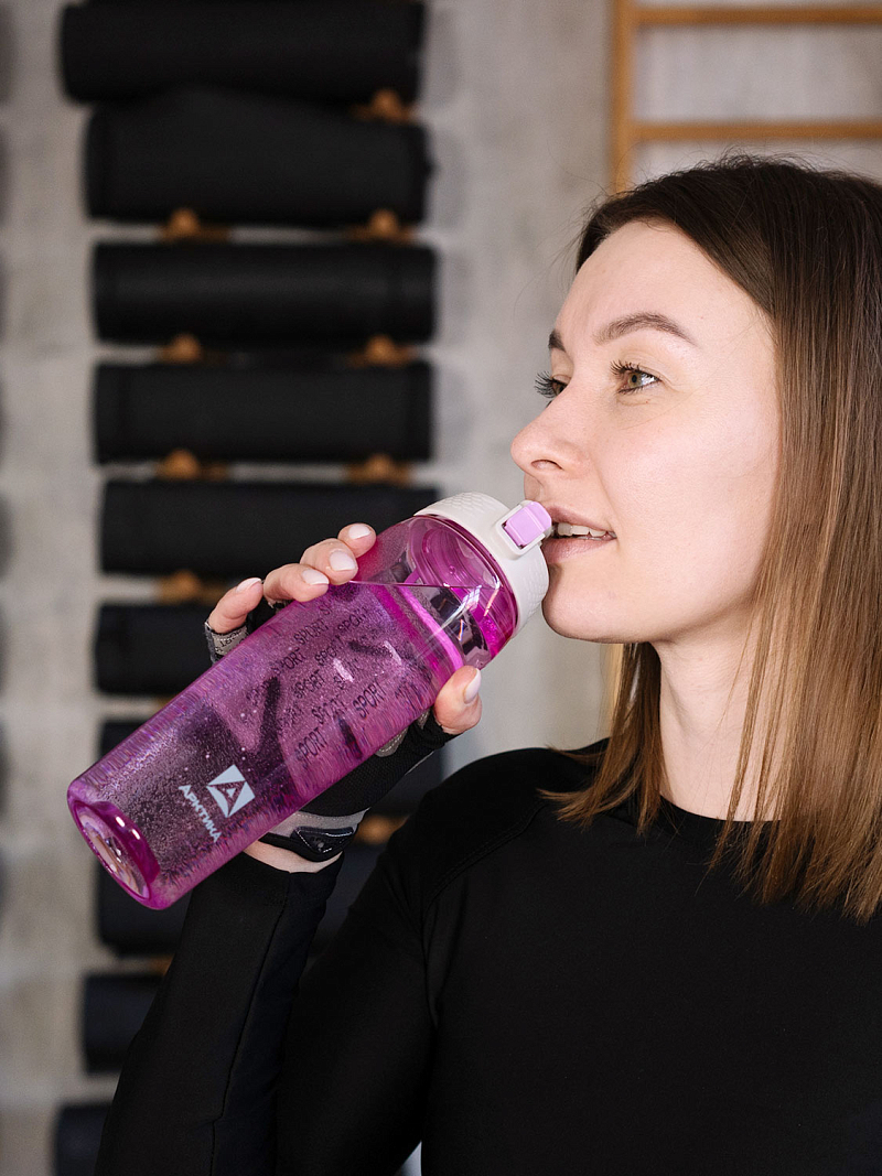 Тритановая бутылка 0.7л серии 721 лавандовая питьевая - 4