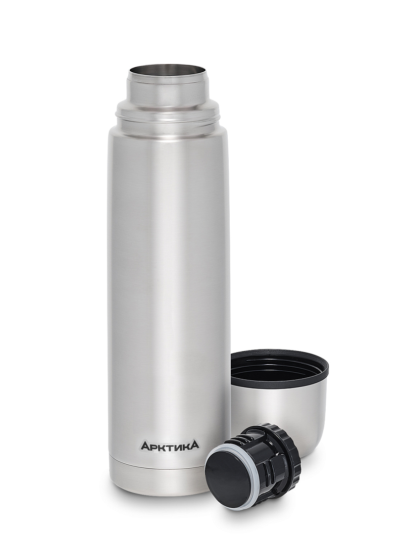 Классический термос со съемным логотипом на 1л (уценка) - 2