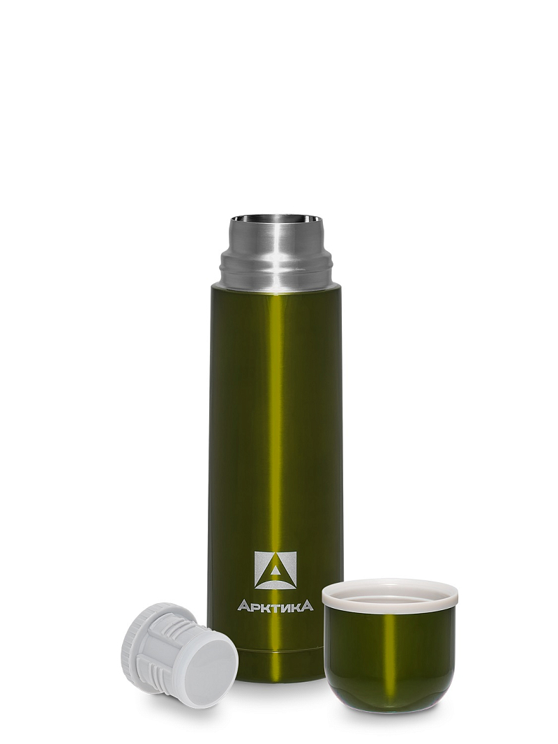 Термос 0.5л серии 102 болотный с узким горлом - 3