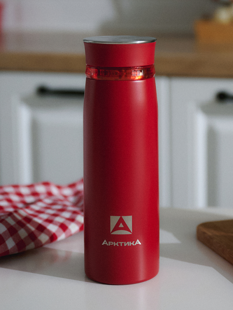 Термокружка 0.42л серии 715 «Гранатовый» с ситечком - 4