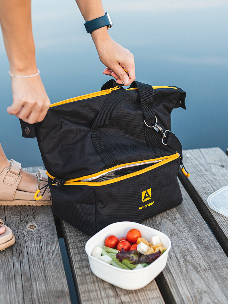 Термосумка-трансформер 11.5л серии 3600 чёрная - 12