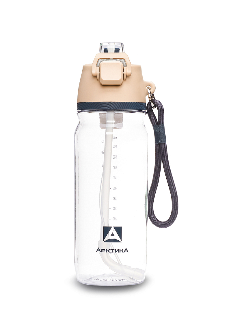 Тритановая бутылка 0.8л серии 723 «Песок» с распылителем - 1