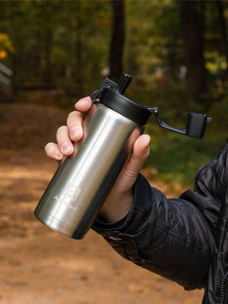 Термокружка 0.5л серии 702 «Сититерм» стальная (уценка) - 2