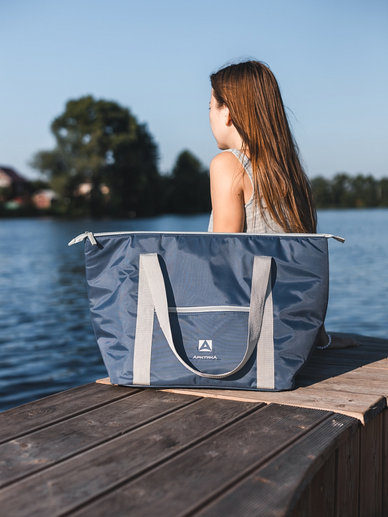 Сумка-холодильник 30л серии 3100 синяя компактная - 2